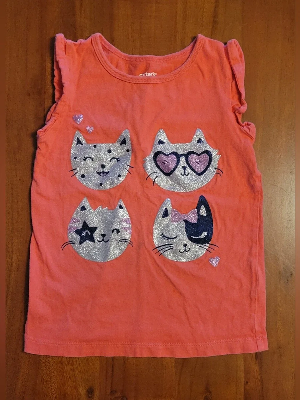 Carter's Girls 5T Cat Print Tank Top